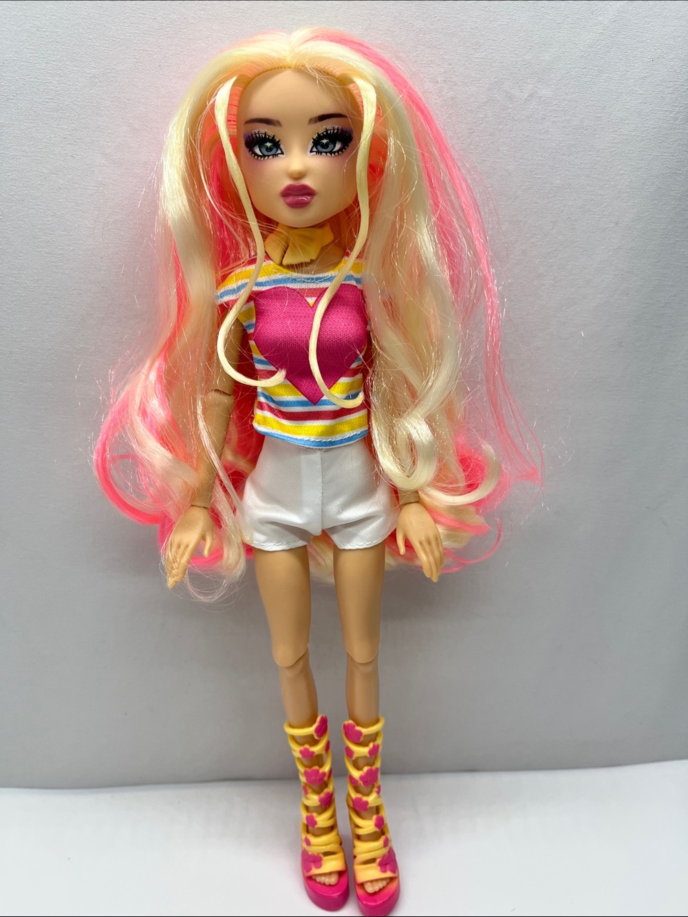 Bubblegum Fashion Doll with Pink and Blonde Hair